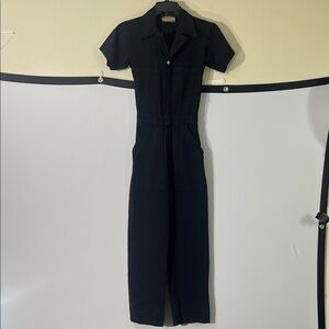 Big Bud Press Black Short Sleeve Jumpsuit